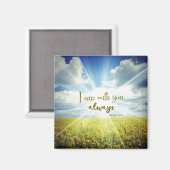 Ik ben altijd bij jou, bijbelvers magneet (Voorkant / Achterkant)