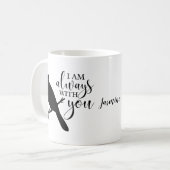 Ik ben altijd bij jou-kardinaal. koffiemok (Voorkant links)