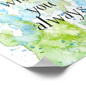 Ik ben altijd bij jou - Matthew 28:20 art poster (Hoek)