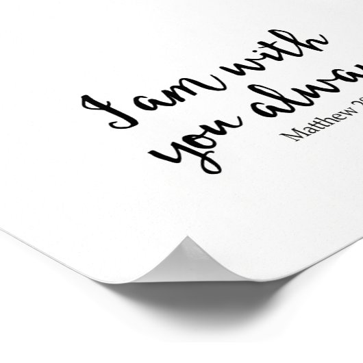 Ik ben altijd bij jou poster (Hoek)