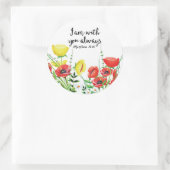 Ik ben altijd bij jou ronde sticker (Tas)