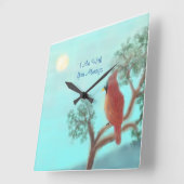 "Ik ben altijd bij jou" Vierkante Klok (Hoek)