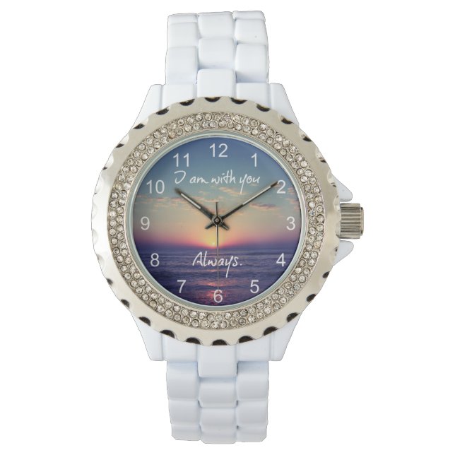 Ik ben altijd bij U, Bijbelvers Horloge (Voorkant)