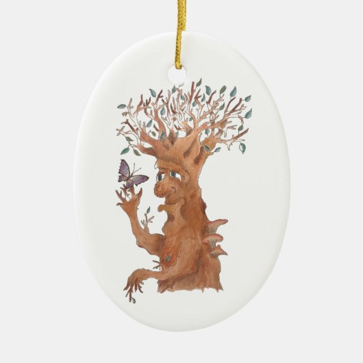 Ik ben altijd blij om een nieuwe vriend te maken! keramisch ornament (Voorkant)