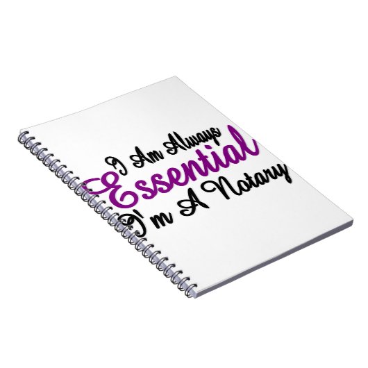 Ik ben altijd een notaris. notitieboek (Rechterzijde)