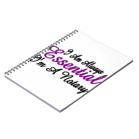 Ik ben altijd een notaris. notitieboek (Linkerzijde)