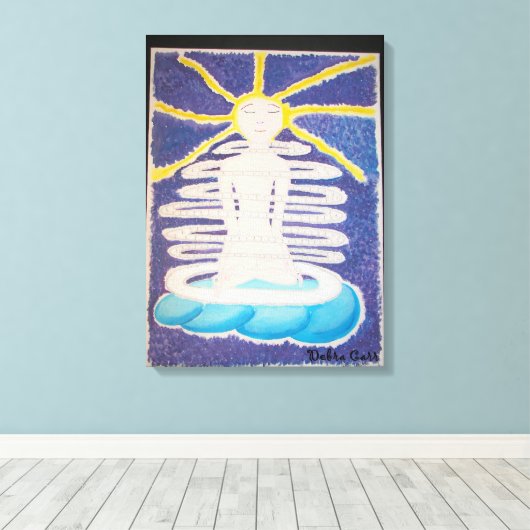 Ik ben altijd gestrekt canvasafdruk geweest canvas afdruk (Insitu (Houten vloer))