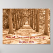 Ik ben altijd met u - het poster van de Manuscript (Voorkant)