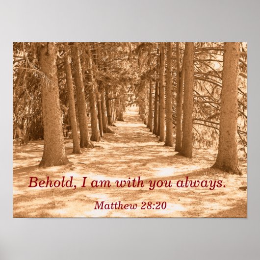 Ik ben altijd met u - het poster van de Manuscript (Voorkant)