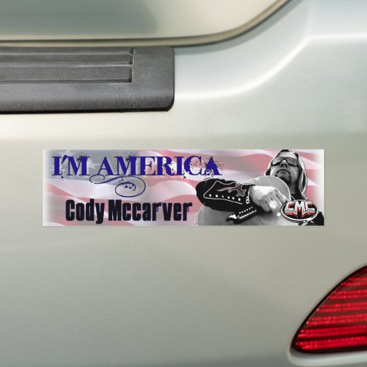 Ik ben Amerika Bumpersticker (Op auto)
