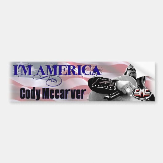 Ik ben Amerika Bumpersticker (Voorkant)
