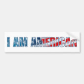Ik ben Amerikaans Bumpersticker (Voorkant)