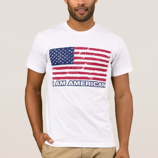 Ik ben Amerikaans, jongens T-shirt (Voorkant)