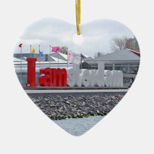 Ik ben Amsterdam Sign, Nederland Keramisch Ornament (Voorkant)