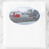 Ik ben Amsterdam Sign, Nederland Ovale Sticker (Tas)