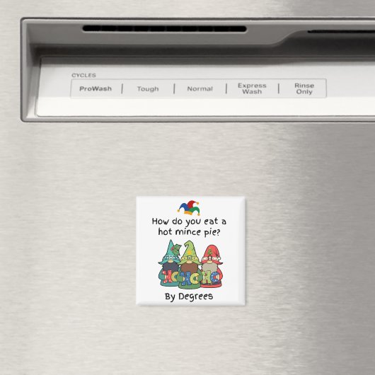 Ik ben amusant heet gehakt taart grap magneet (Insitu (Vaatwasser))