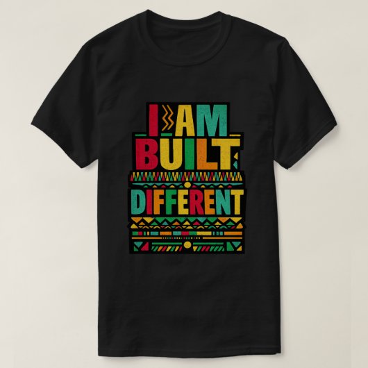Ik Ben Anders Gebouwd Retro Typografie T-shirt (Design voorkant)