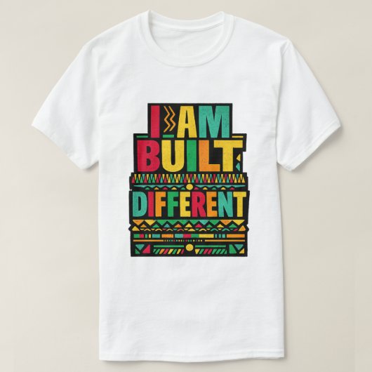 Ik Ben Anders Gebouwd Retro Typografie T-shirt (Design voorkant)
