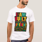 Ik Ben Anders Gebouwd Retro Typografie T-shirt (Voorkant)