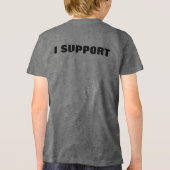 Ik ben anders, superkracht - Motiverend, Tri-Blend Shirt (Achterkant)