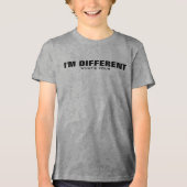 Ik ben anders, superkracht - Motiverend, Tri-Blend Shirt (Voorkant)