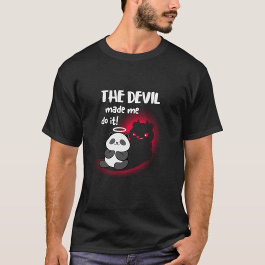 Ik ben Angel Dog, maar Devil Panda heeft me het la T-shirt (Voorkant)