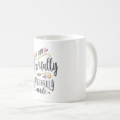 Ik ben angstig en heerlijk Christelijk gemaakt Koffiemok (Voorkant rechts)