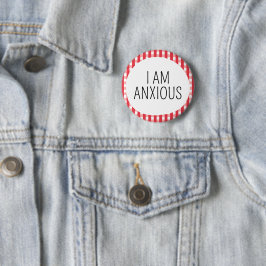 Ik ben angstig ronde button 5,7 cm