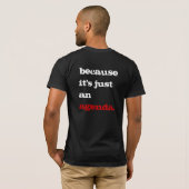 "Ik ben anti-groen T-shirt (Achterkant volledig)