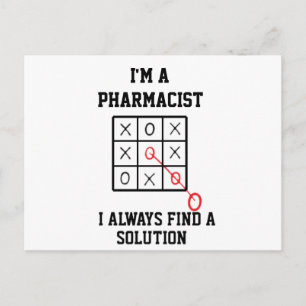 Ik ben apotheker, ik vind altijd een oplossing  Po Briefkaart