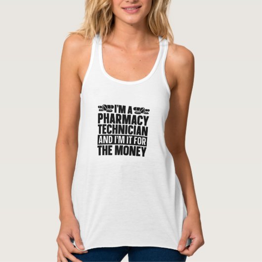 Ik ben apotheker in de geneeskunde tanktop (Voorkant)