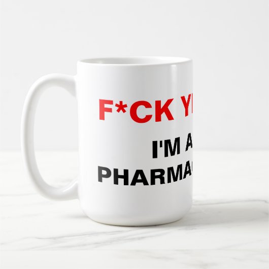 Ik ben apotheker koffiemok (Links)