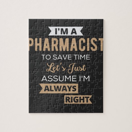 Ik ben apotheker om tijd te besparen, laten we aan legpuzzel (Verticaal)