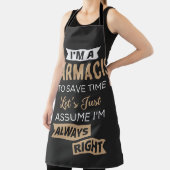 Ik ben apotheker om tijd te besparen, laten we aan schort (Insitu)