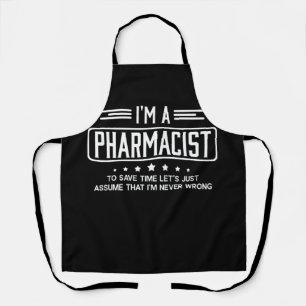 Ik ben apotheker om tijd te besparen, laten we aan schort