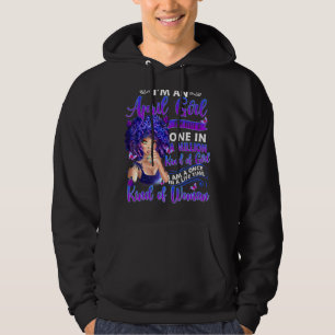 Ik ben April Meisje Vissen Een Koningin werd gebor Hoodie