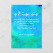 Ik ben AQUA WATERVERF Bat Mitzvah. Informatiekaartje (Voorkant)