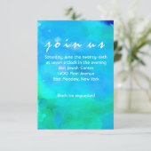 Ik ben AQUA WATERVERF Bat Mitzvah. Informatiekaartje (Staand voorkant)