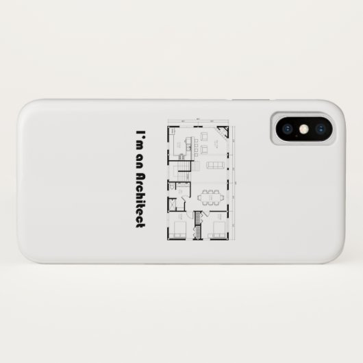 Ik ben architect Case-Mate iPhone case (Achterkant (horizontaal))