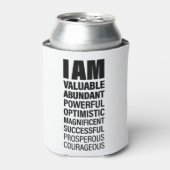 Ik ben Art Cool Text Graphic Opportunity Quote Art Blikjeskoeler (Blikje Voorkant)