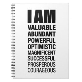 Ik ben Art Cool Text Graphic Opportunity Quote Art Notitieboek