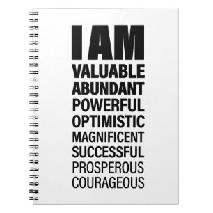 Ik ben Art Cool Text Graphic Opportunity Quote Art Notitieboek