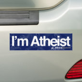 Ik ben Atheïst Bumpersticker (Op auto)