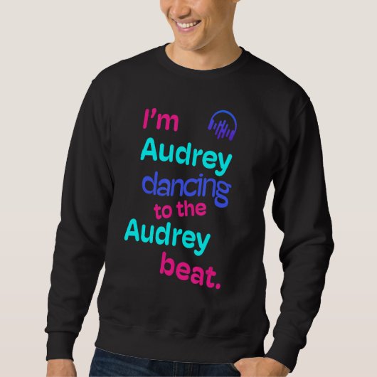 Ik ben Audrey die danst op de Audrey Trui (Voorkant)