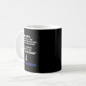 Ik ben Autisme Warrior Autism Awareness 1 Koffiemok (Voorkant links)