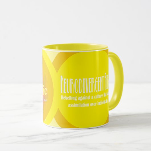 Ik ben Autistic Coffee Mok (Voorkant rechts)