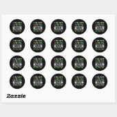 Ik ben Autistic Fun Autisme Awareness Acceptatie P Ronde Sticker (Vel)