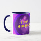 Ik ben Autistic NeuroDivergent Rebel Coffee Mok (Links)
