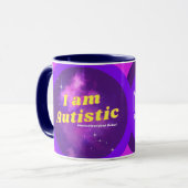 Ik ben Autistic NeuroDivergent Rebel Coffee Mok (Voorkant links)