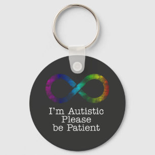 Ik ben Autistisch, alsjeblieft geduldig sleutelhan Sleutelhanger